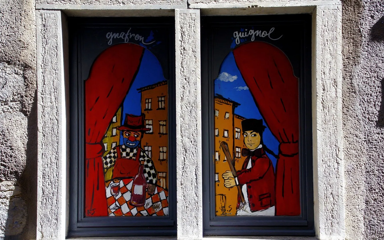 Lyon, puppet and window