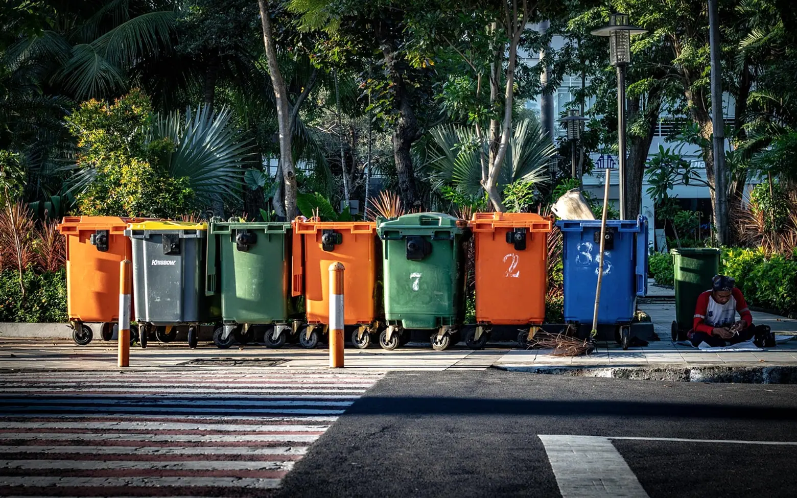 Trash, bin and garbage