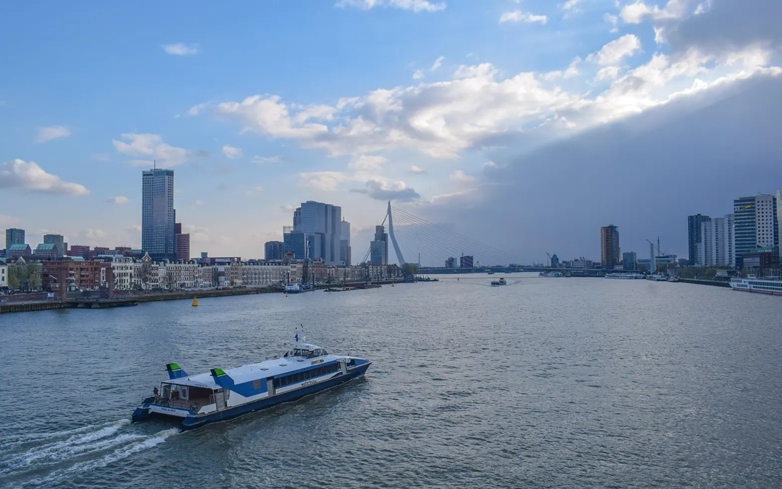 New mesh, river and rotterdam