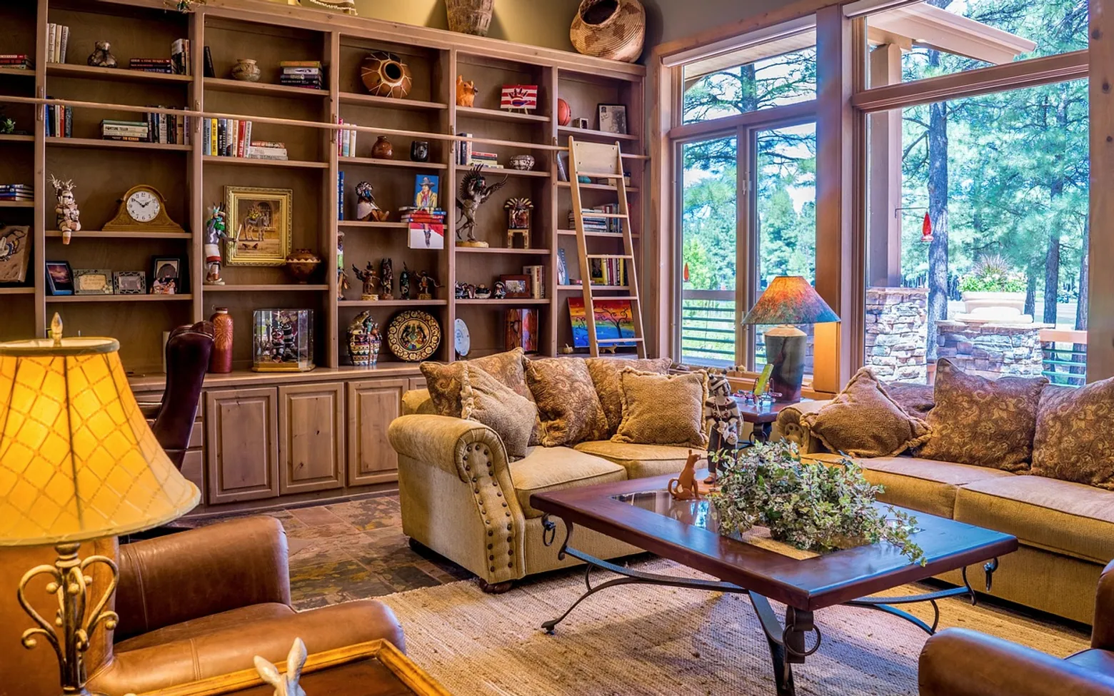 Interior, living room and furniture